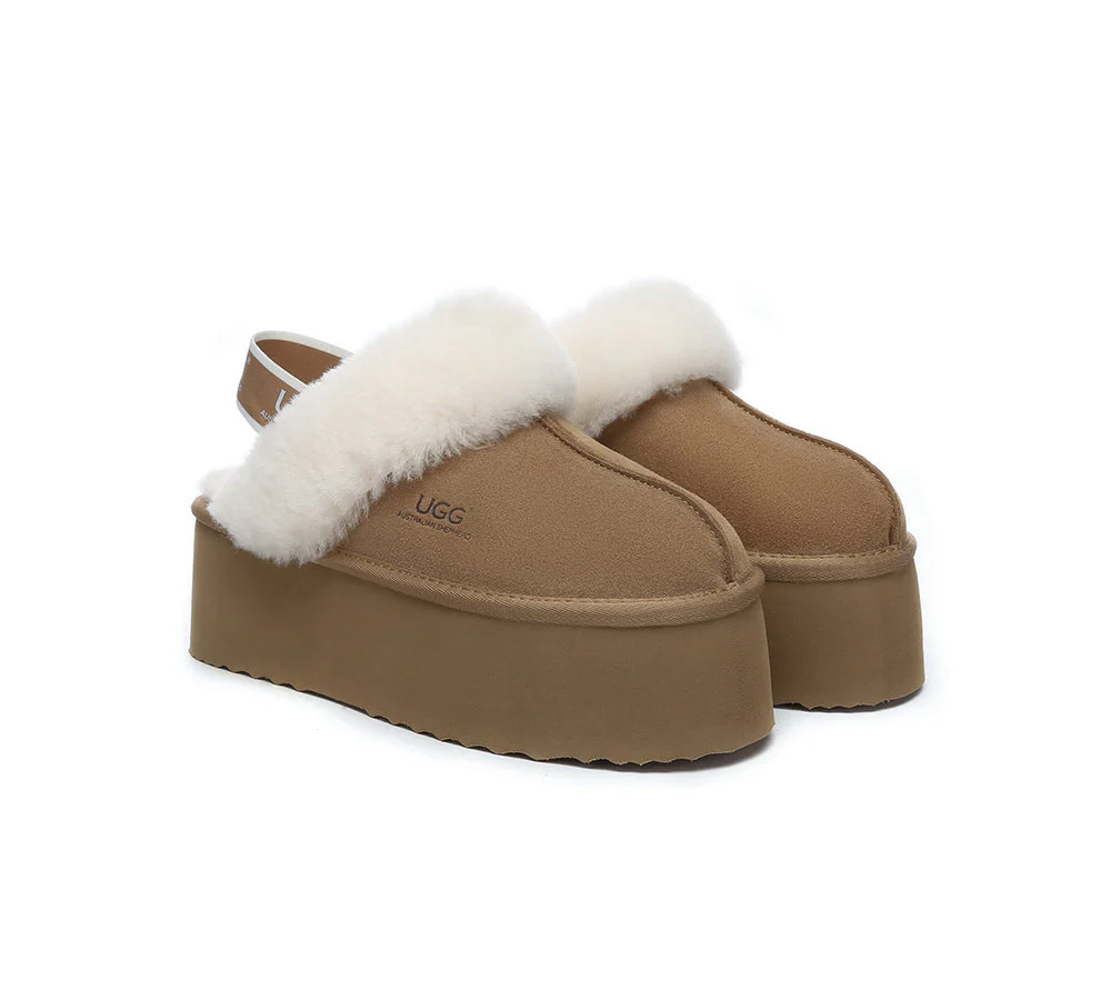 AUSTRALIAN SHEPHERD? UGG Slippers Women Slingback Platform Muffin Plus