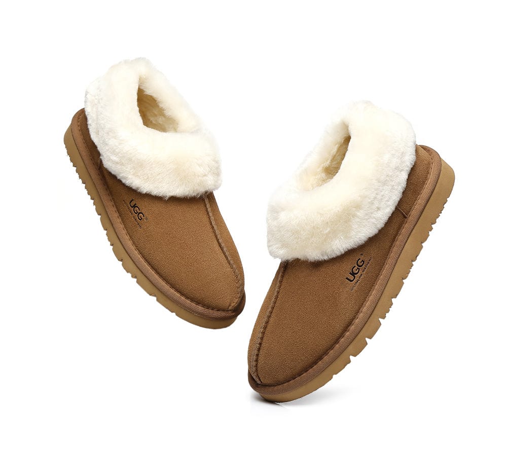 AUSTRALIAN SHEPHERD? UGG Slippers Sheepskin Wool Ankle Homey