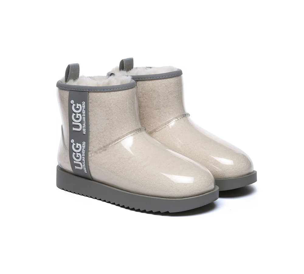 AUSTRALIAN SHEPHERD? UGG Boots Women Clear Waterproof Shearling Coated Classic