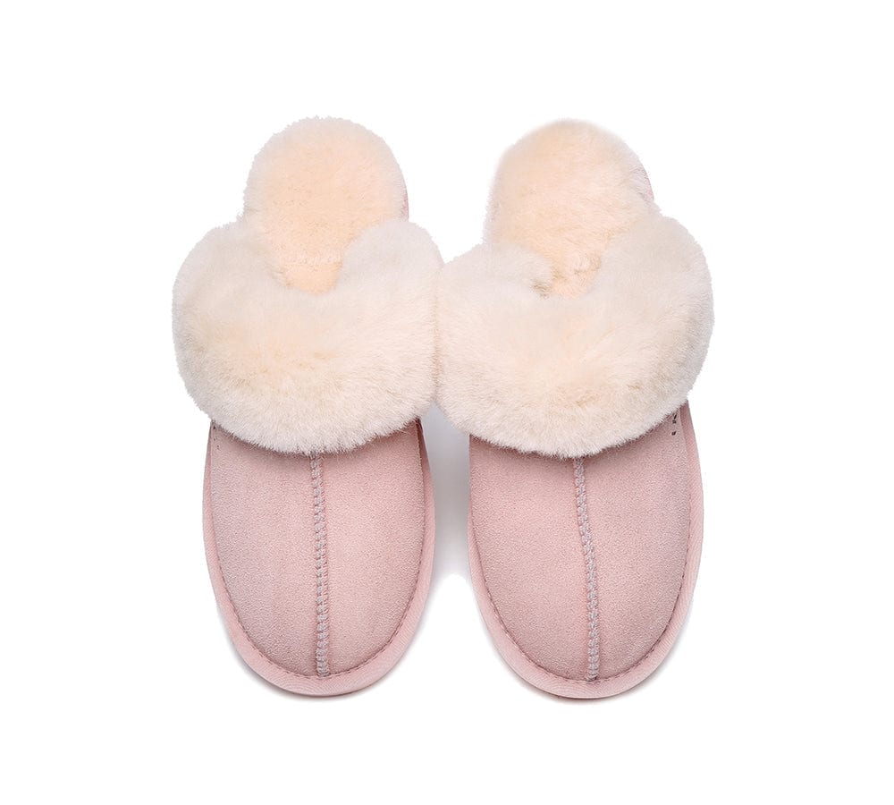 AUSTRALIAN SHEPHERD? UGG Slippers Sheepskin Wool Scuff Muffin