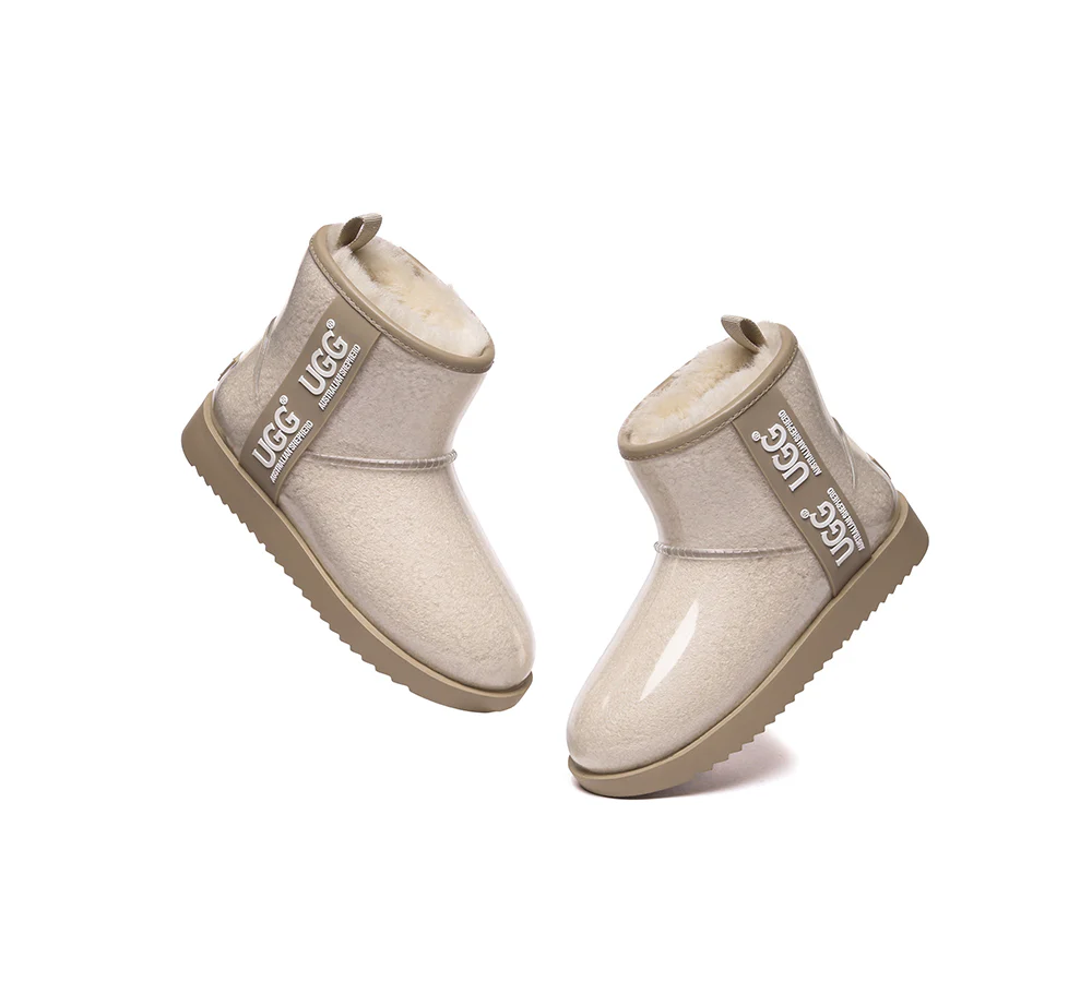 AUSTRALIAN SHEPHERD? UGG Boots Women Clear Waterproof Shearling Coated Classic