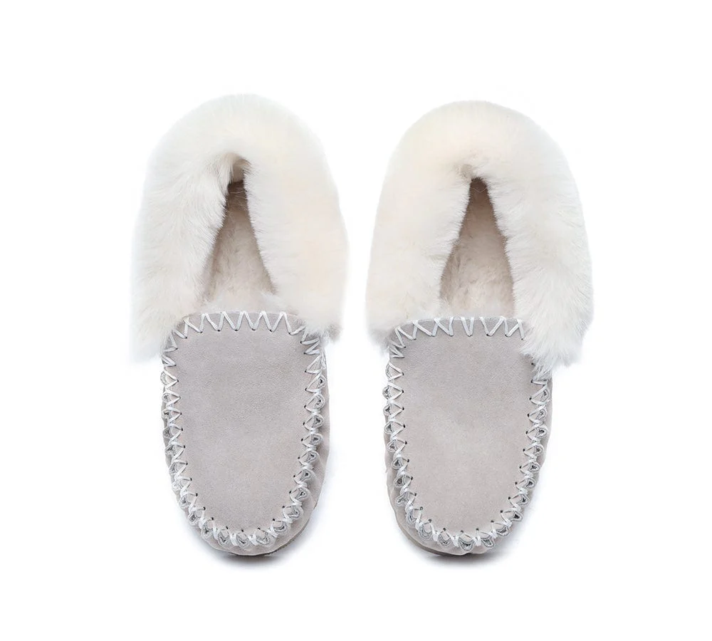 AUSTRALIAN SHEPHERD? UGG Slippers Sheepskin Wool Ankle Popo Moccasins