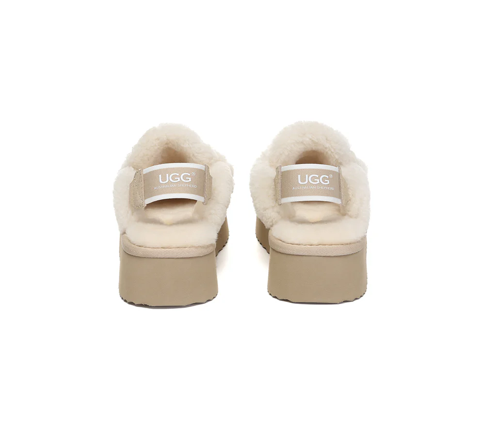 AUSTRALIAN SHEPHERD? UGG Slippers Women Removable Strap Slingback Platform Rilee