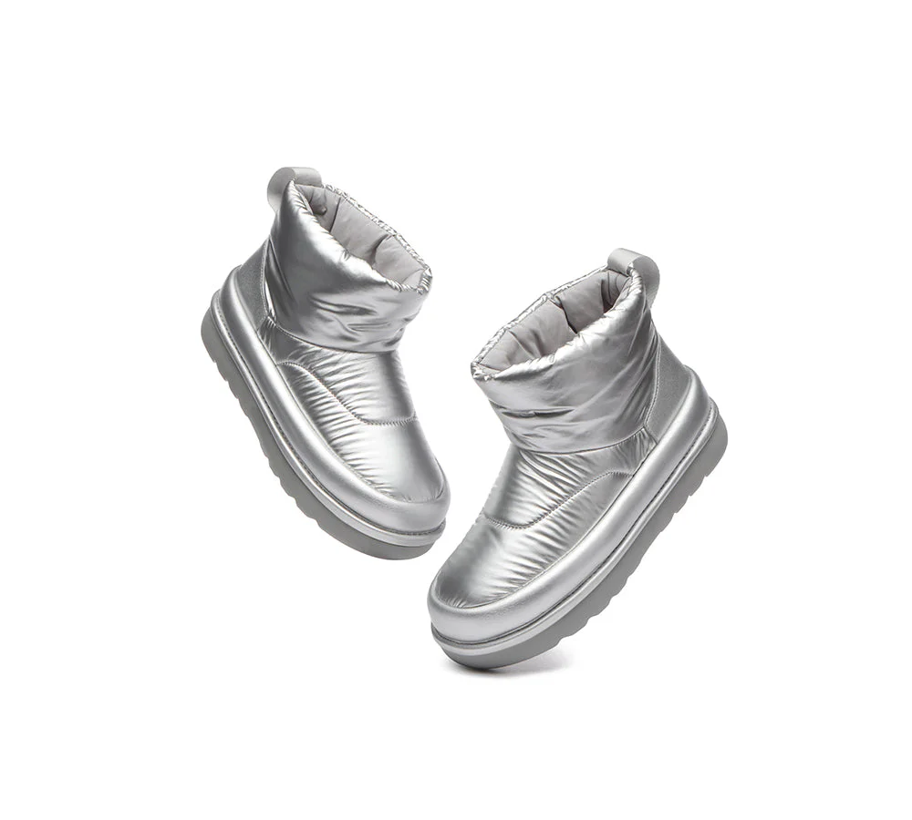 EVERAU? UGG Boots Women Sheepskin Wool Waterproof Ankle Dobra