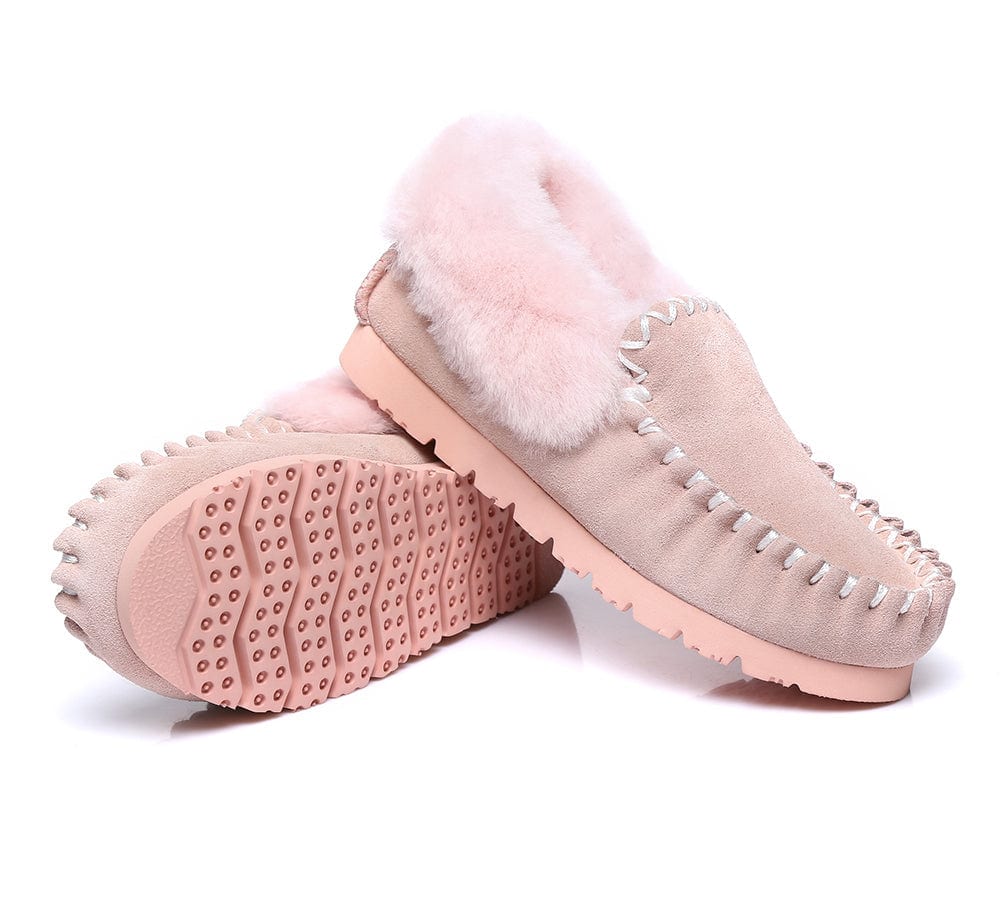 AUSTRALIAN SHEPHERD? UGG Slippers Sheepskin Wool Ankle Popo Moccasins