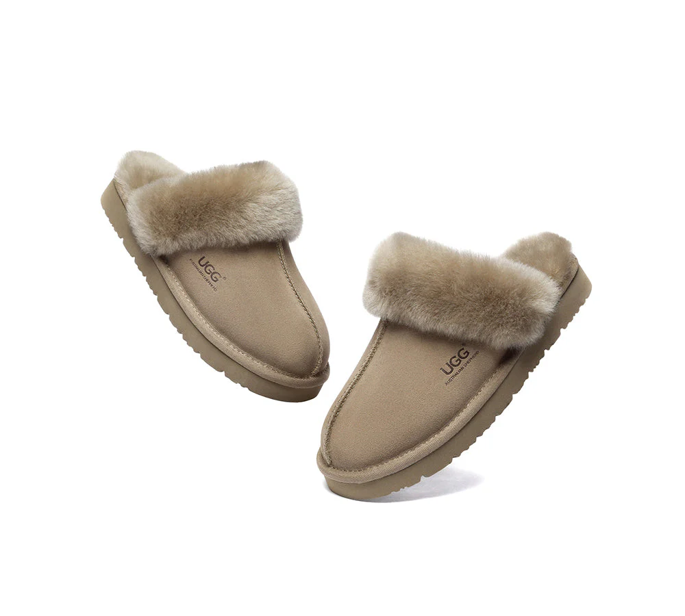 AUSTRALIAN SHEPHERD? UGG Slippers Premium Sheepskin Wool Muffin Special