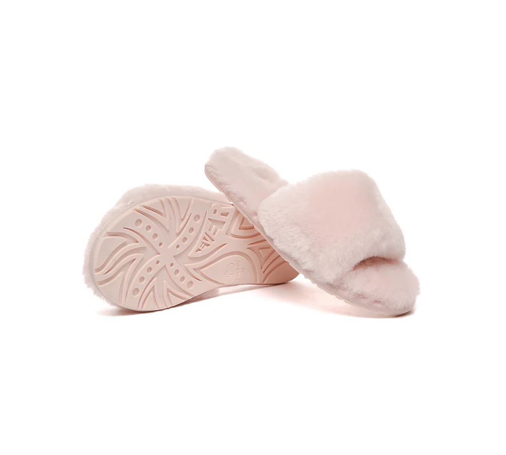 EVERAU? UGG Women Fluffy Slides Nala