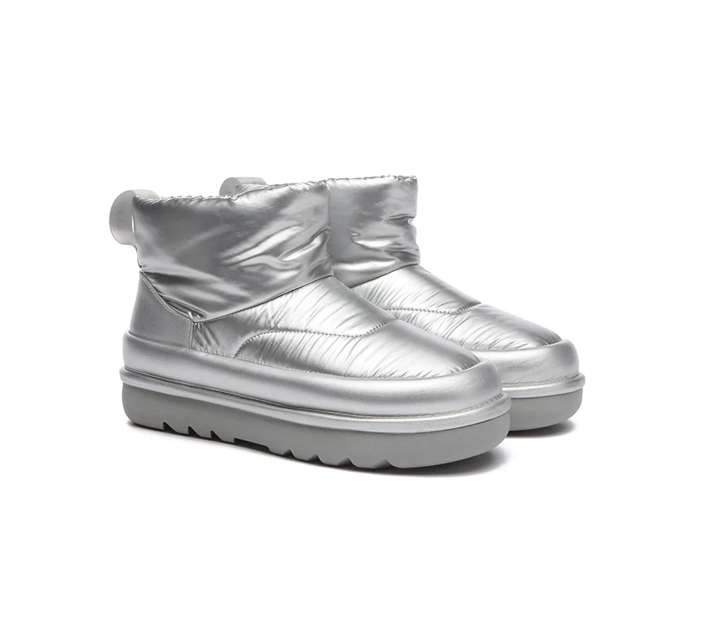 EVERAU? UGG Boots Women Sheepskin Wool Waterproof Ankle Dobra