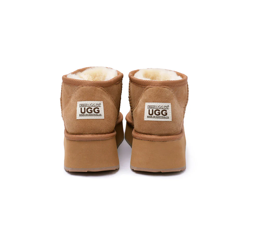 Urban UGG? UGG Boots Australian Made Sheepskin Wool Ankle Ultra Mini Platform