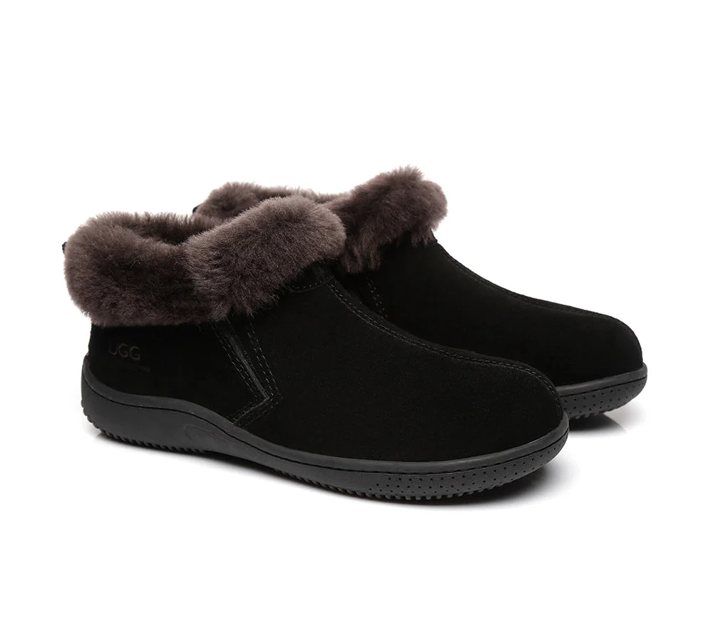 AUSTRALIAN SHEPHERD? UGG Slippers Sheepskin Wool Collar Ankle Daley
