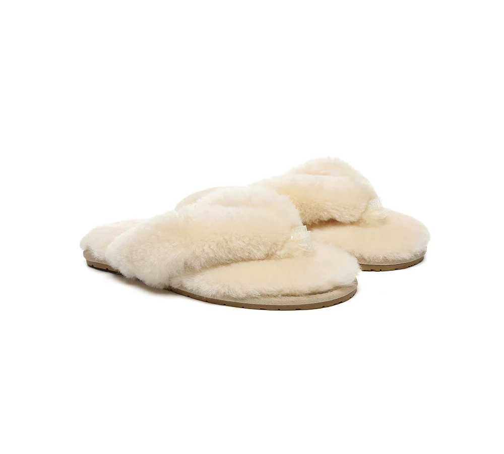 AUSTRALIAN SHEPHERD? UGG Thongs Women Fluffy Slides Farah