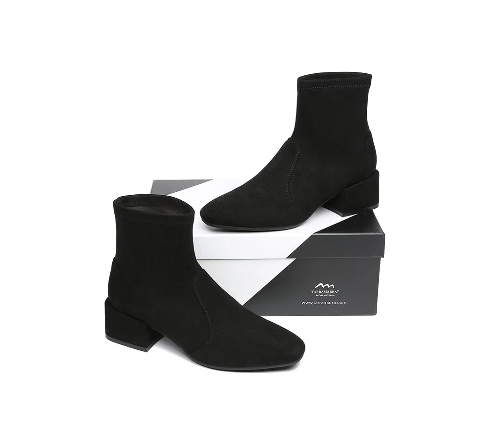 TARRAMARRA? Women Microsuede Ankle Sock Boots Kenia