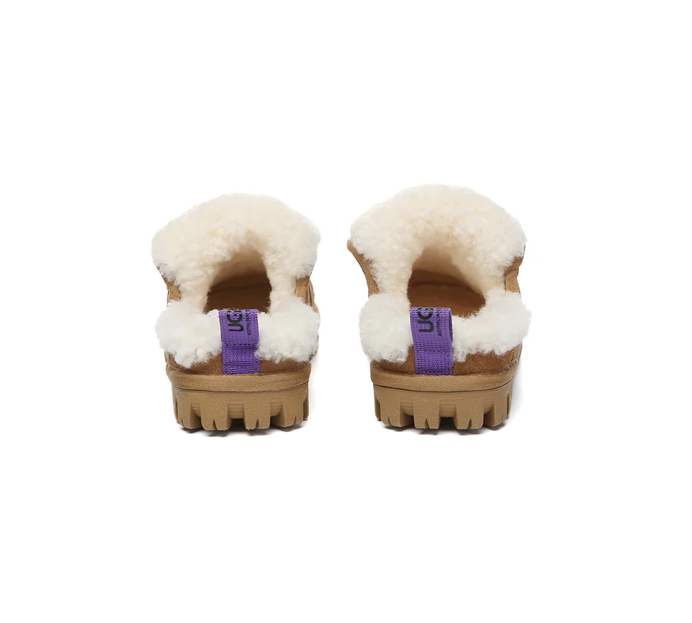 AUSTRALIAN SHEPHERD? UGG Slippers Sheepskin Wool Theia