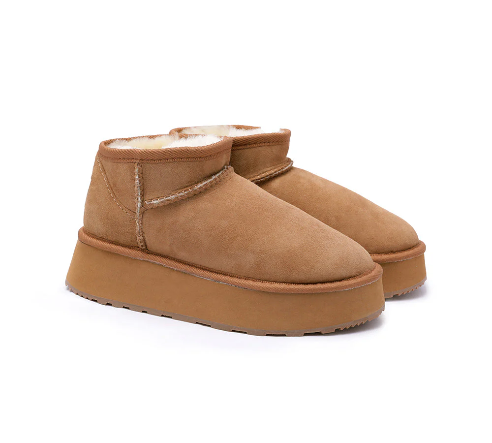 Urban UGG? UGG Boots Australian Made Sheepskin Wool Ankle Ultra Mini Platform