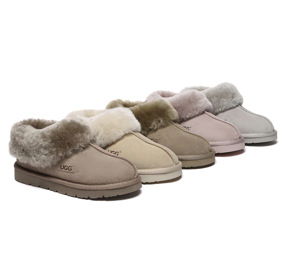 AUSTRALIAN SHEPHERD? UGG Slippers Sheepskin Wool Ankle Homey Special