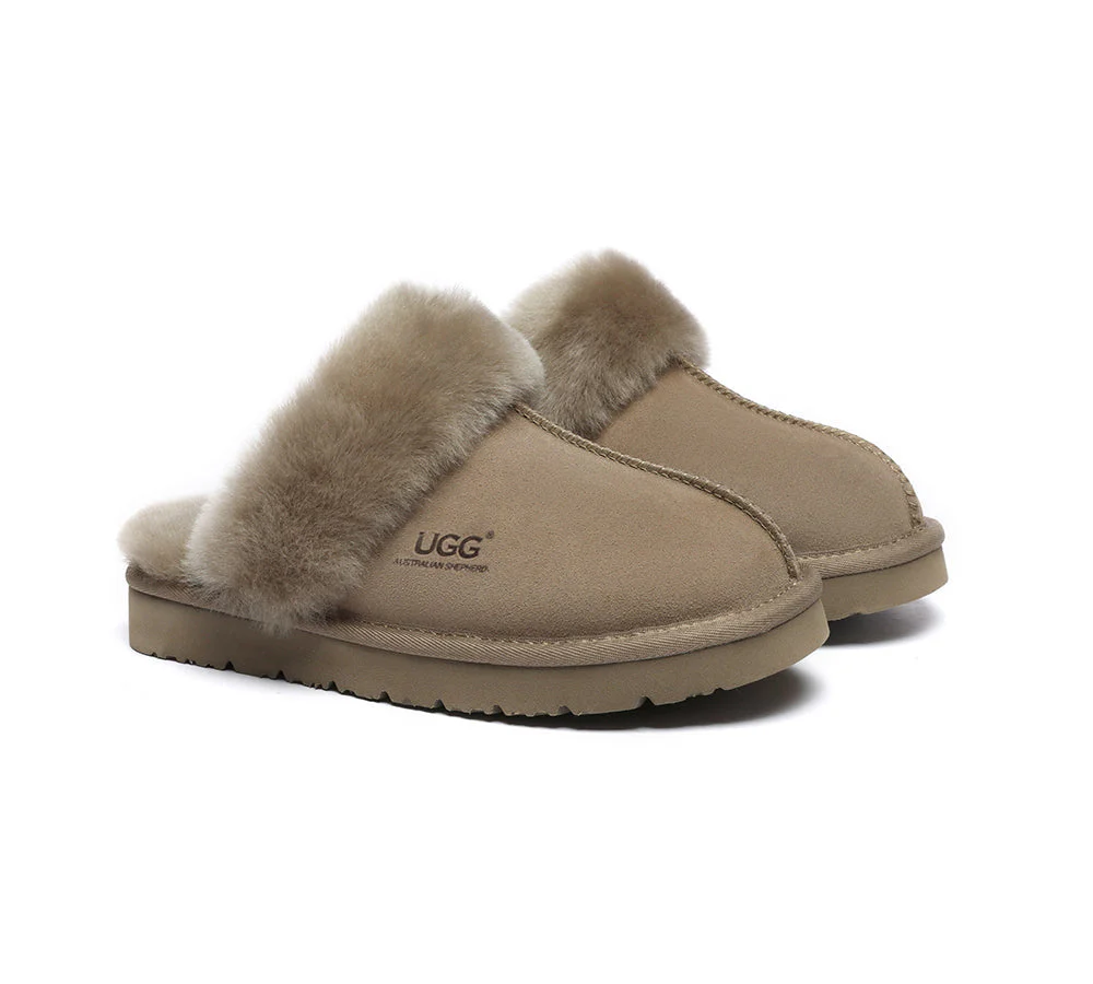 AUSTRALIAN SHEPHERD? UGG Slippers Premium Sheepskin Wool Muffin Special