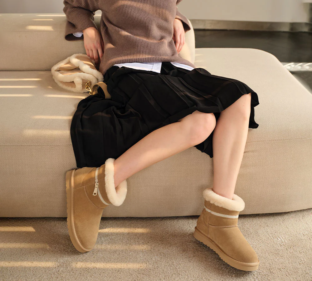 AUSTRALIAN SHEPHERD? UGG Boots Sheepskin Wool Shearling Ankle Lienn