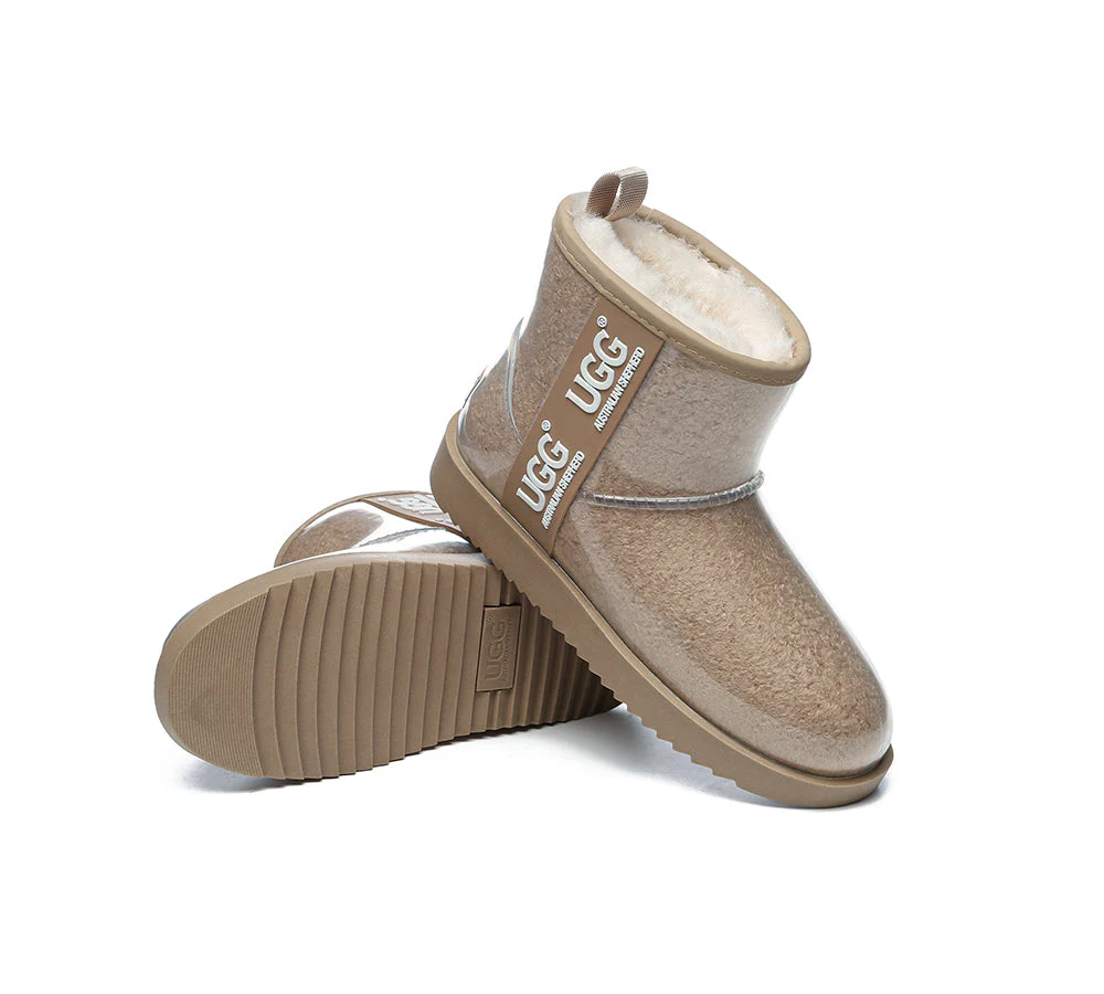 AUSTRALIAN SHEPHERD? UGG Boots Women Clear Waterproof Shearling Coated Classic