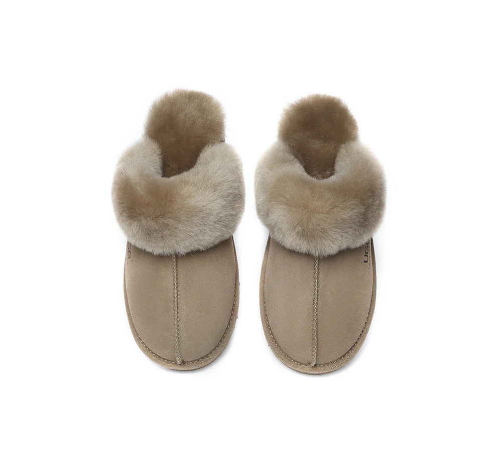 AUSTRALIAN SHEPHERD? UGG Slippers Premium Sheepskin Wool Muffin Special