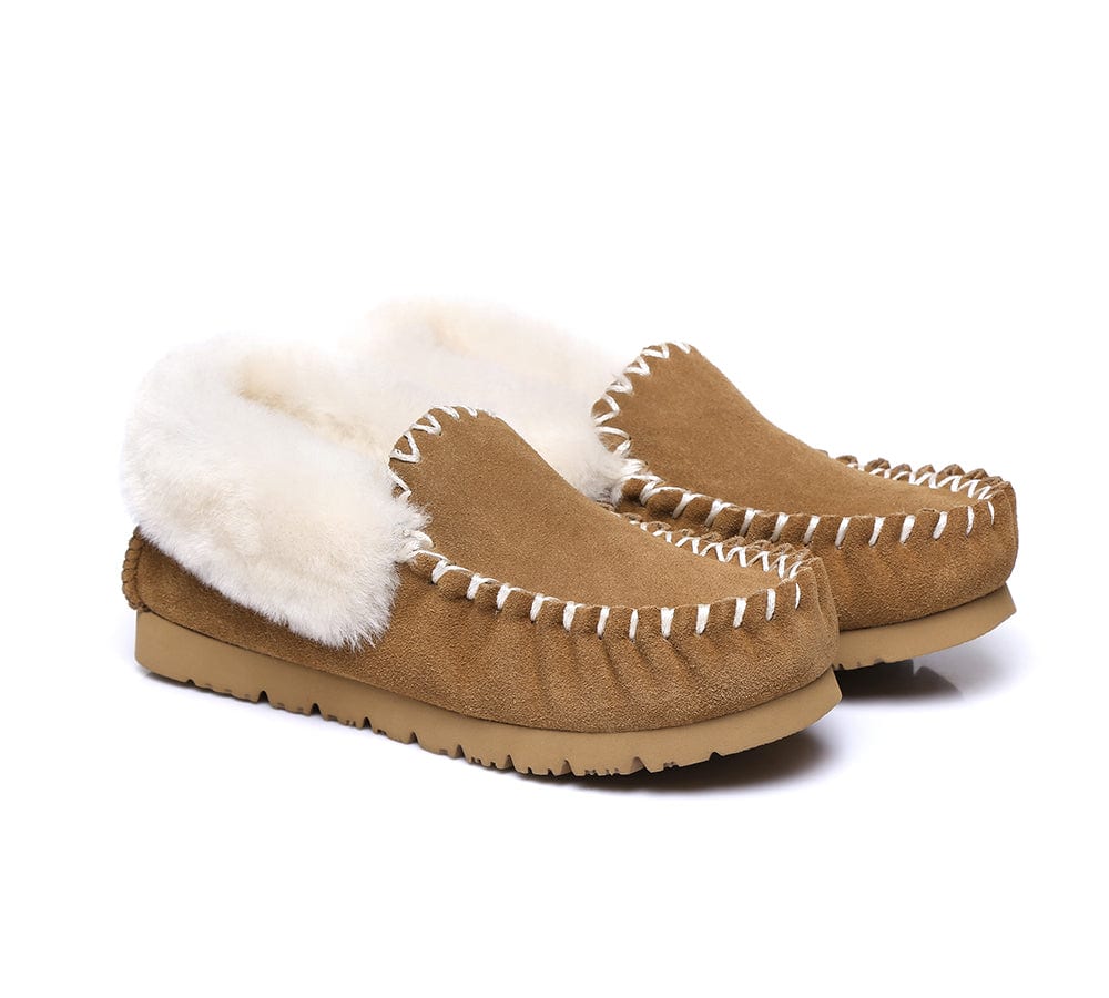 AUSTRALIAN SHEPHERD? UGG Slippers Sheepskin Wool Ankle Popo Moccasins