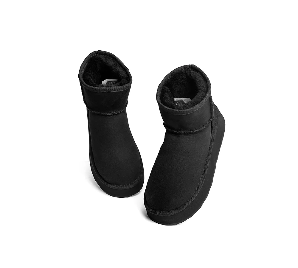 Urban UGG? UGG Boots Australian Made Sheepskin Wool Ankle Mini Platform