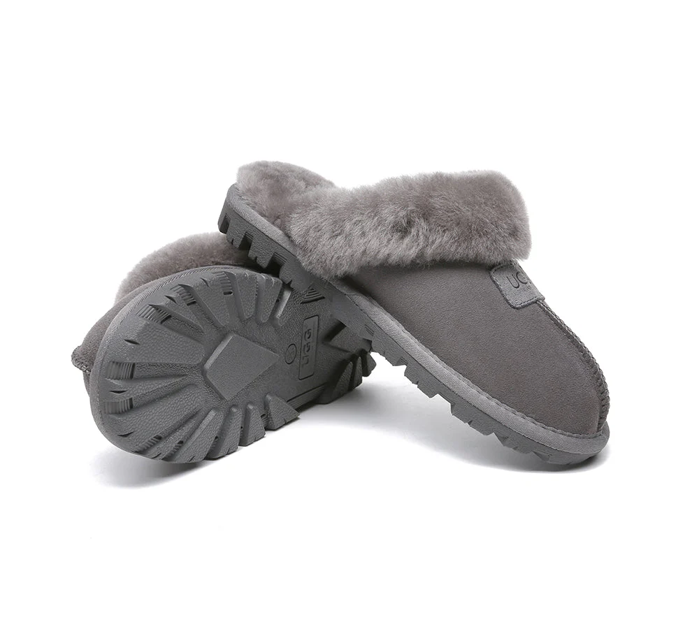 AUSTRALIAN SHEPHERD? UGG Slippers Double Faced Sheepskin Wool Suzie Scuff