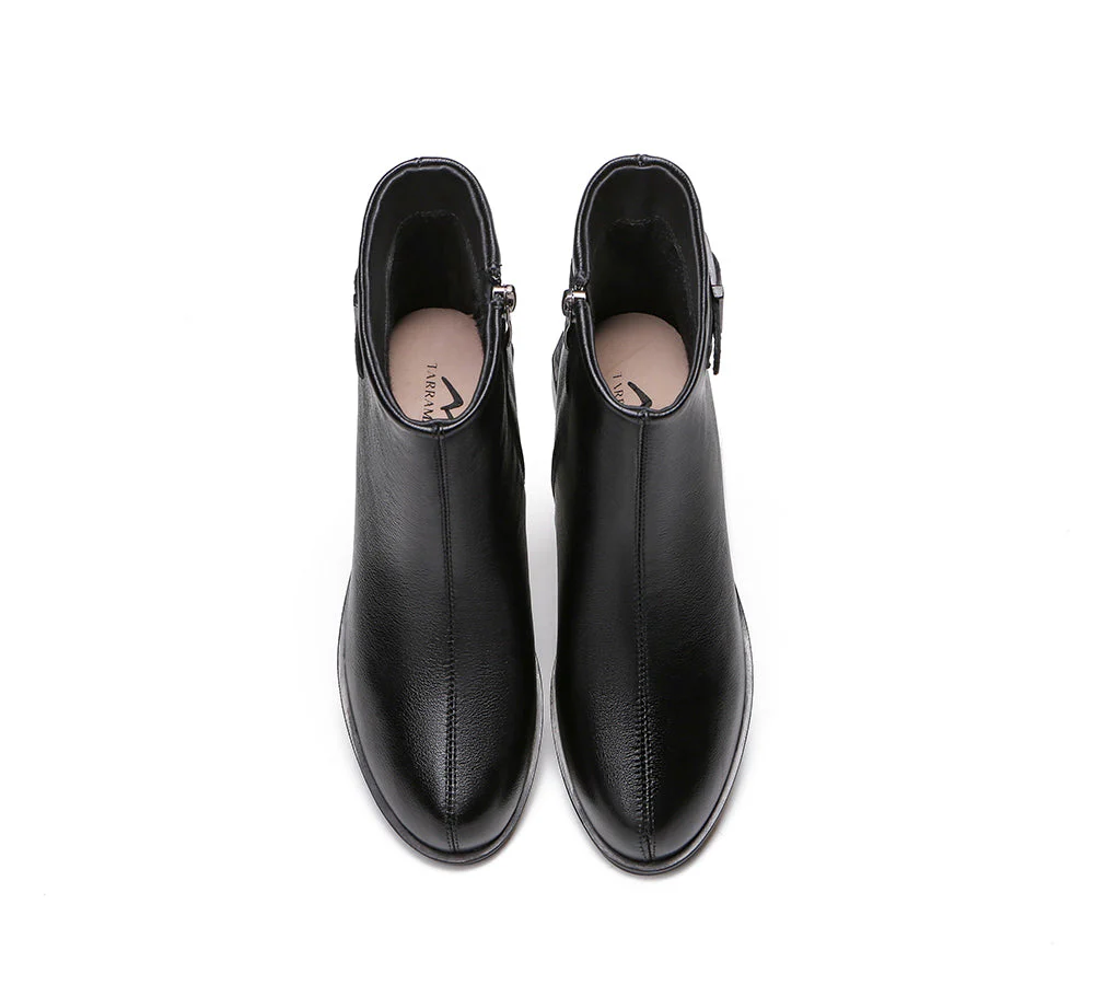 TARRAMARRA? Women Leather Buckle Zipper Chelsea Boots Ivana