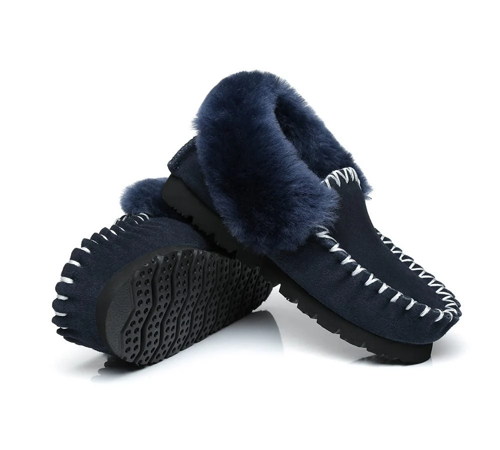AUSTRALIAN SHEPHERD? UGG Slippers Sheepskin Wool Ankle Popo Moccasins