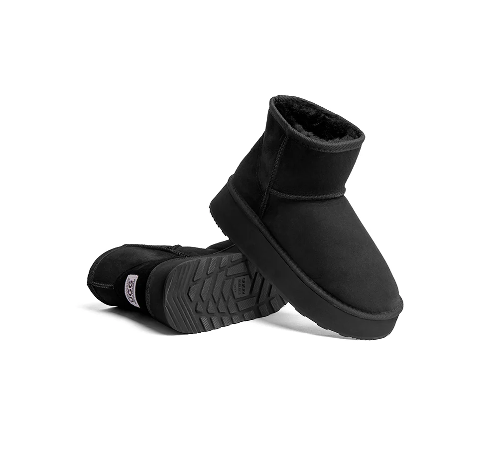 Urban UGG? UGG Boots Australian Made Sheepskin Wool Ankle Mini Platform