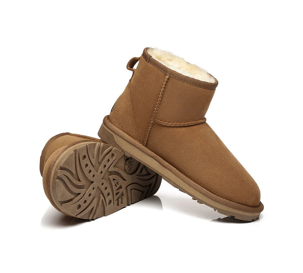 EVERAU? UGG Boots Sheepskin Wool Ankle Mini Classic