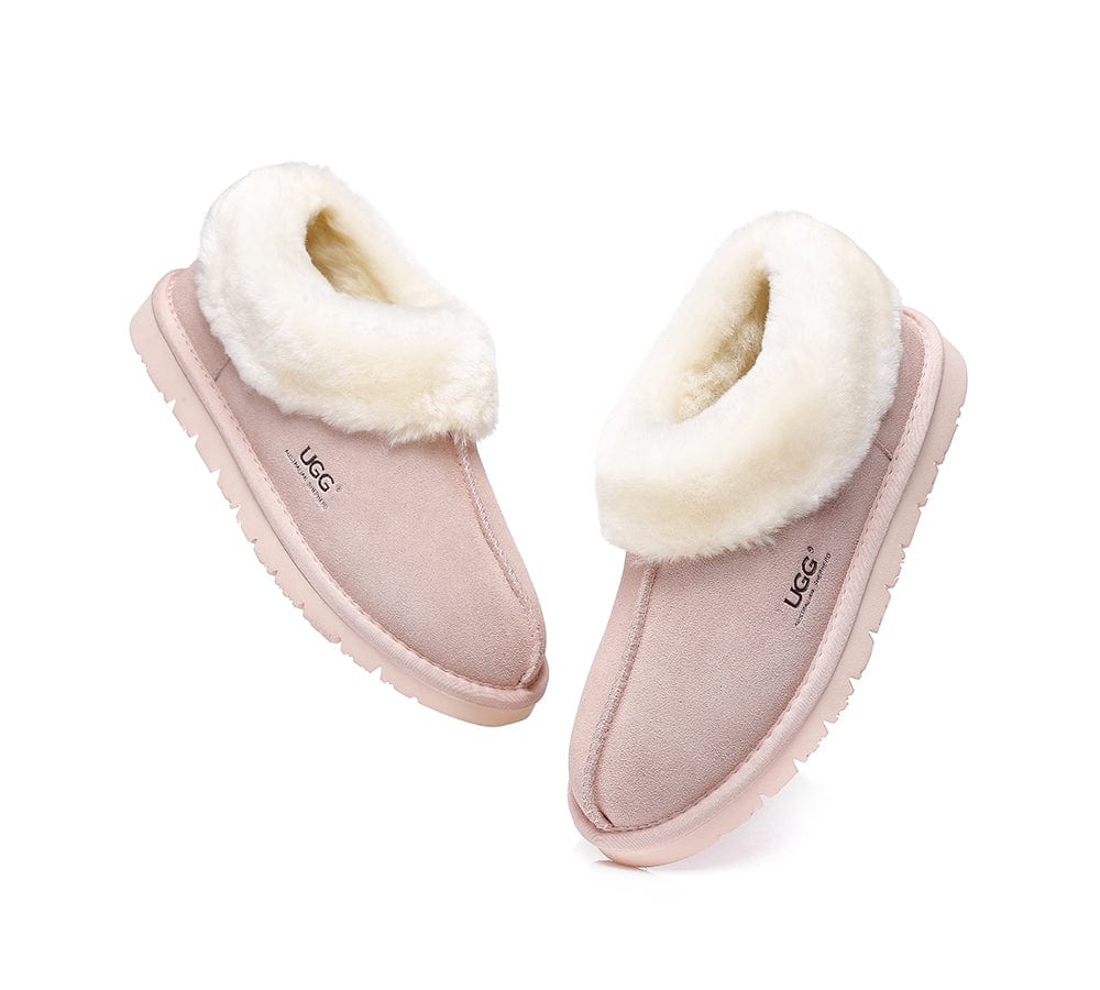 AUSTRALIAN SHEPHERD? UGG Slippers Sheepskin Wool Ankle Homey