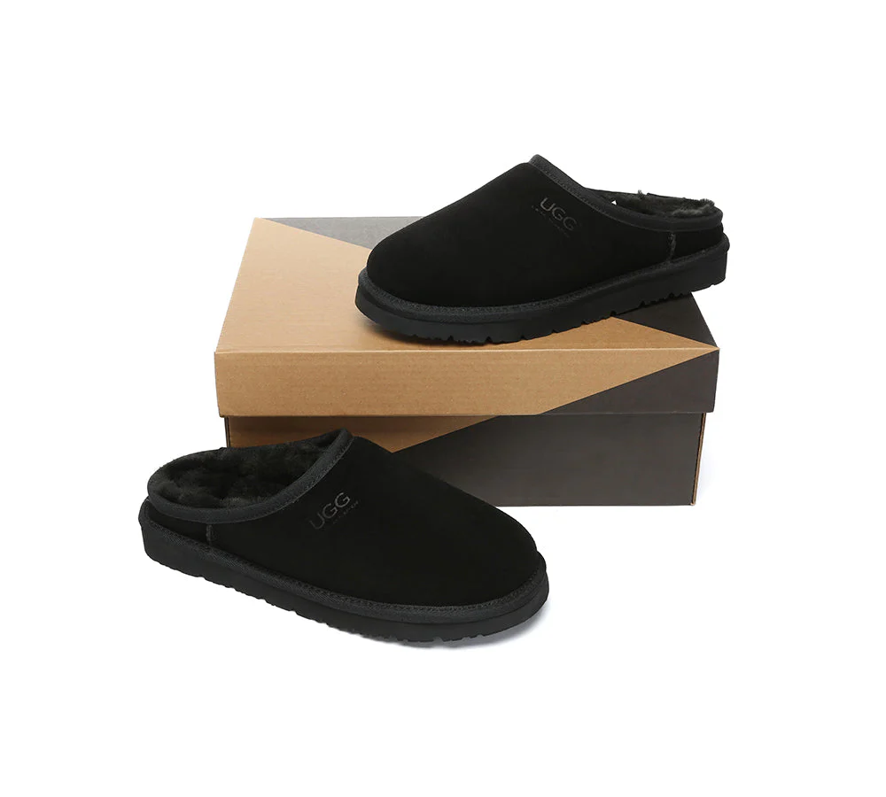 AUSTRALIAN SHEPHERD? UGG Slippers Sheepskin Wool Minimalist Classic Nano