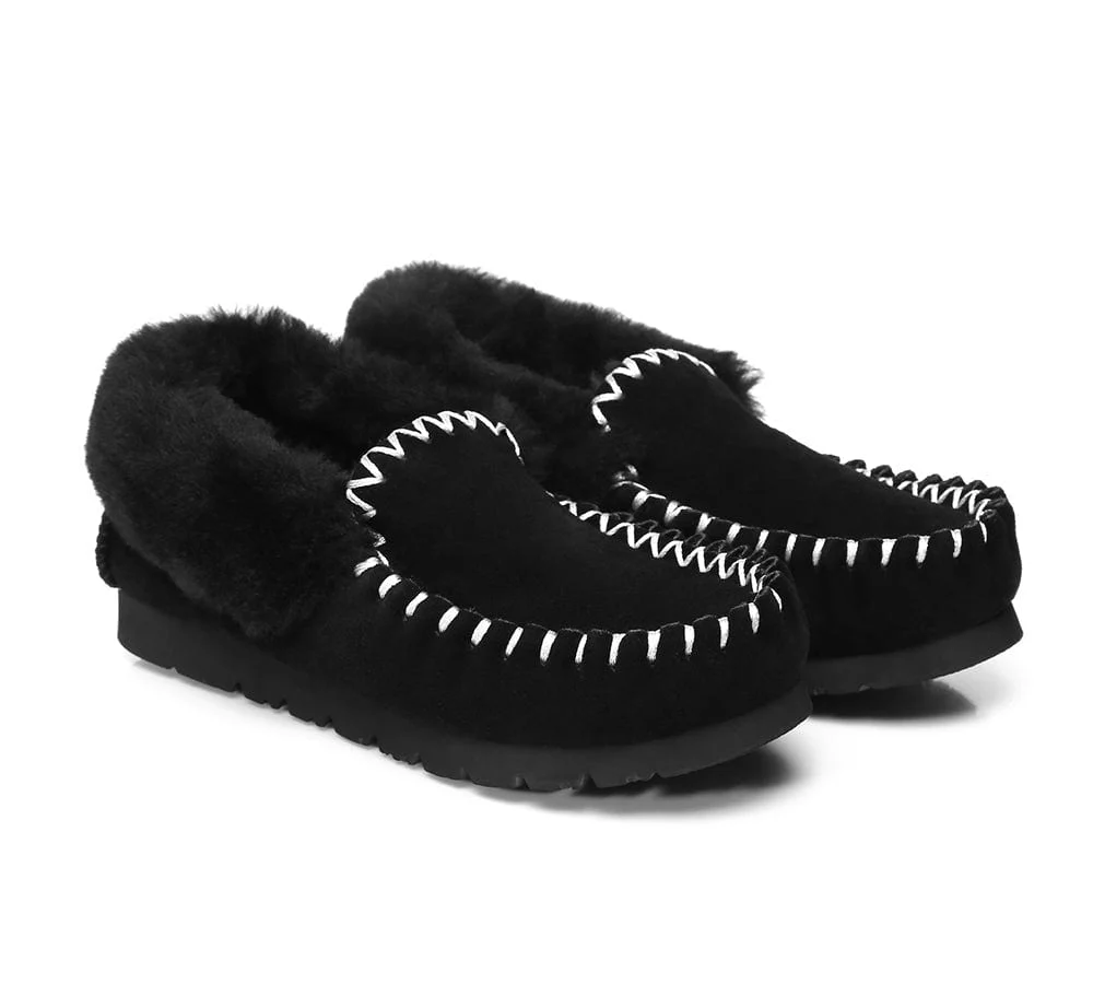 AUSTRALIAN SHEPHERD? UGG Slippers Sheepskin Wool Ankle Popo Moccasins