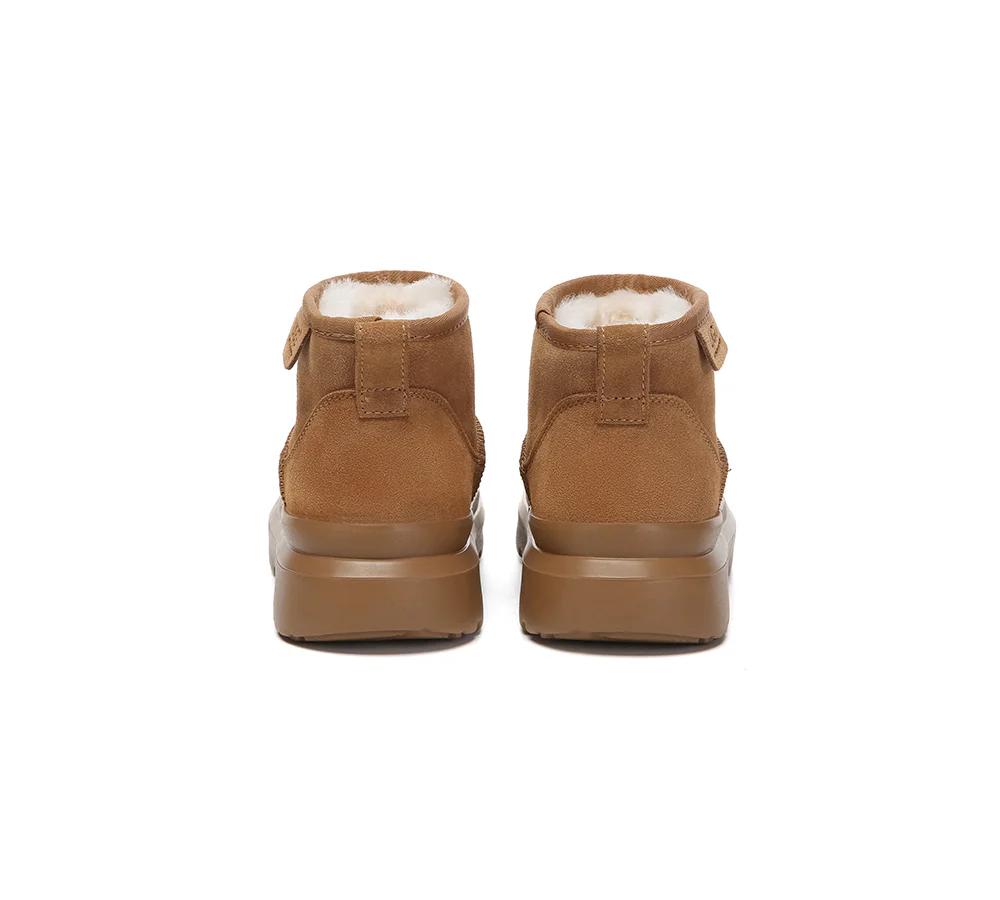 AUSTRALIAN SHEPHERD? UGG Boots Sheepskin Wool Ankle Chunky Platform Harrison