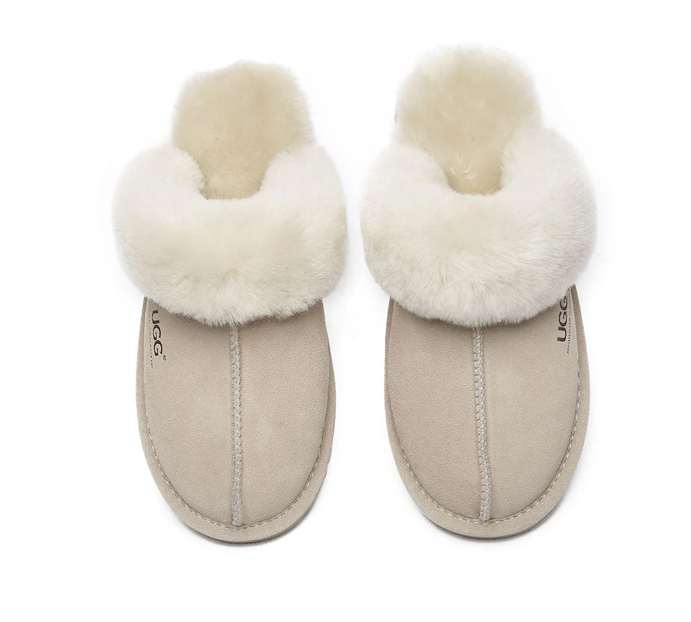 AUSTRALIAN SHEPHERD? UGG Slippers Premium Sheepskin Wool Muffin Special