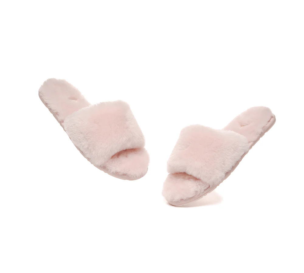 EVERAU? UGG Women Fluffy Slides Nala