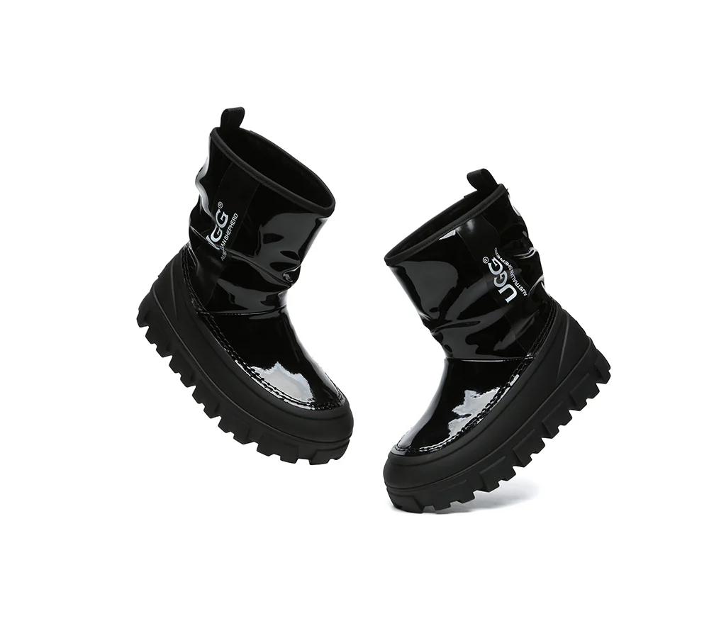 AUSTRALIAN SHEPHERD? UGG Boots Women Sheepskin Wool Waterproof Chunky Wren