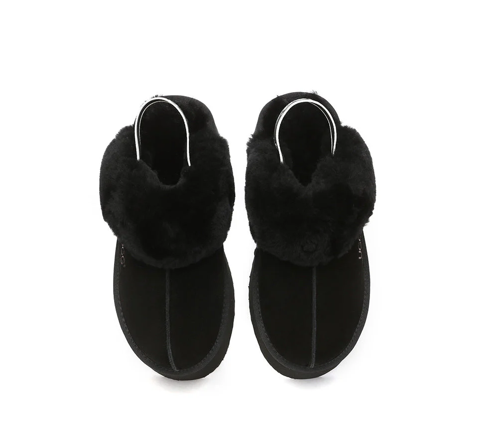 AUSTRALIAN SHEPHERD? UGG Slippers Women Slingback Platform Muffin Plus