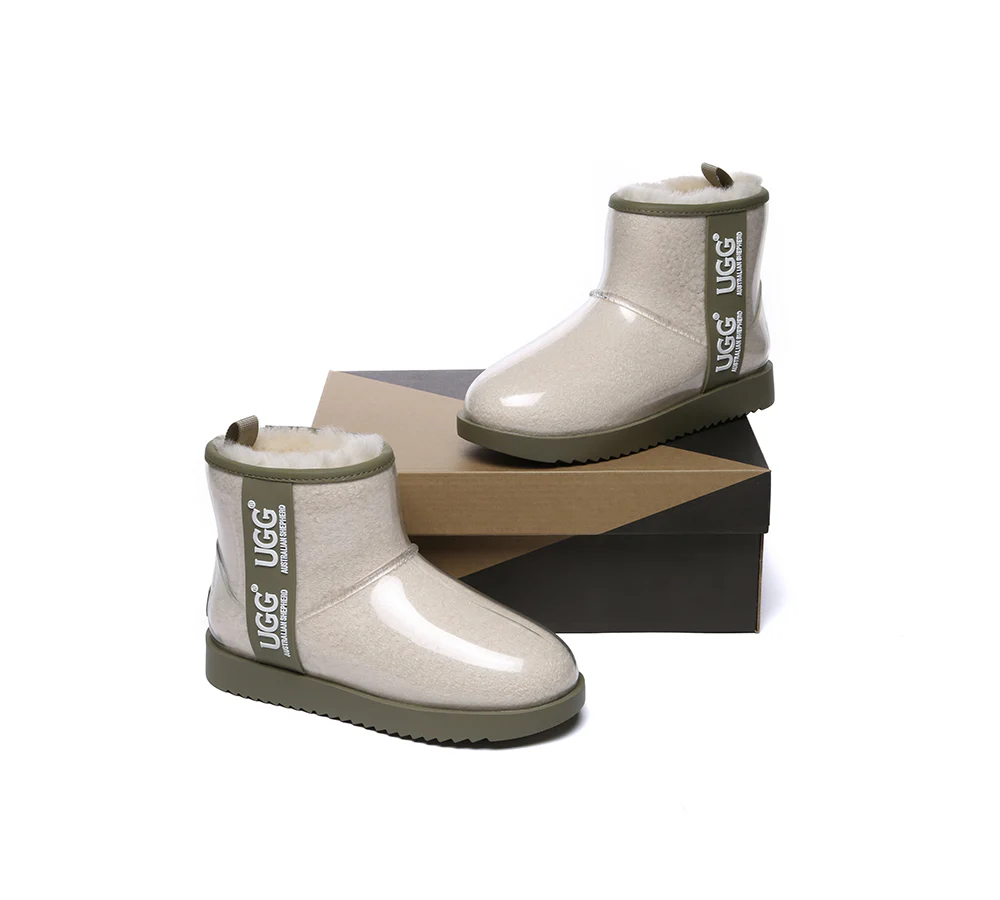 AUSTRALIAN SHEPHERD? UGG Boots Women Clear Waterproof Shearling Coated Classic