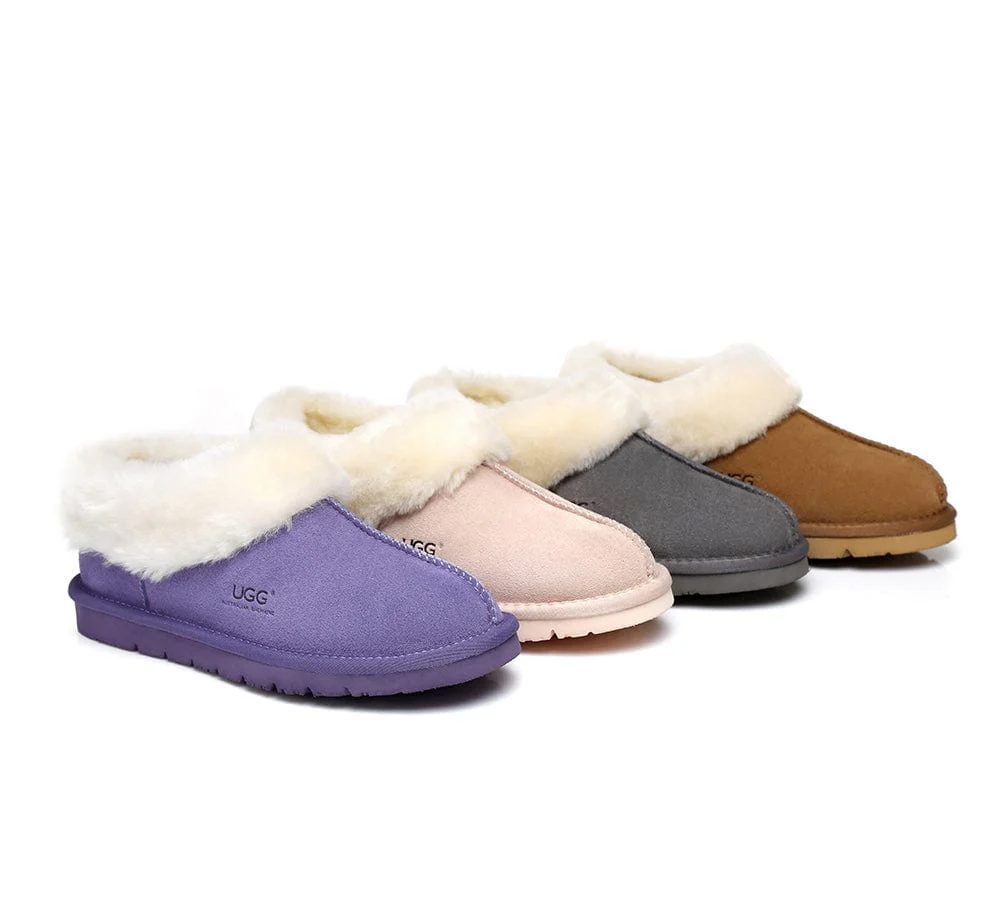 AUSTRALIAN SHEPHERD? UGG Slippers Sheepskin Wool Ankle Homey