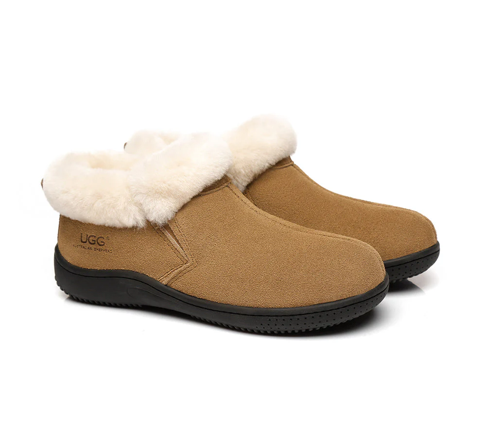 AUSTRALIAN SHEPHERD? UGG Slippers Sheepskin Wool Collar Ankle Daley