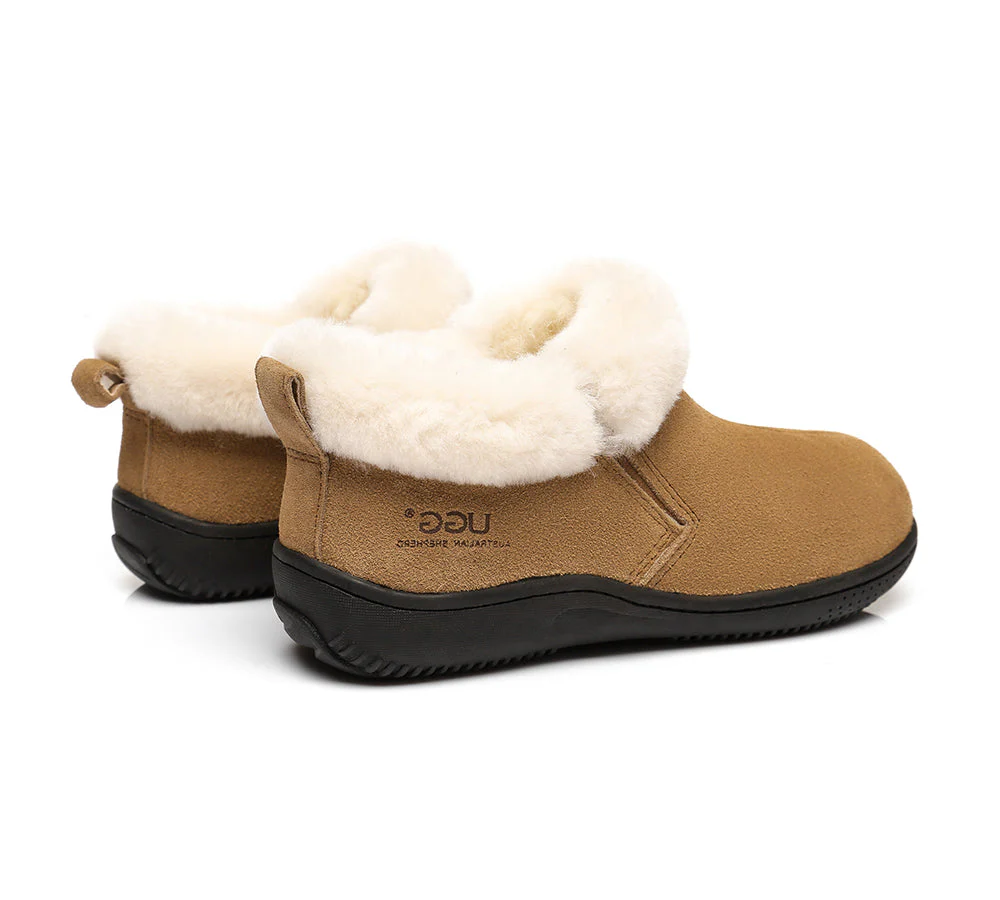 AUSTRALIAN SHEPHERD? UGG Slippers Sheepskin Wool Collar Ankle Daley