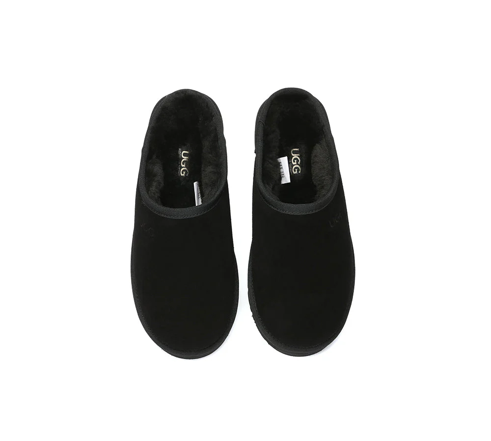 AUSTRALIAN SHEPHERD? UGG Slippers Sheepskin Wool Minimalist Classic Nano