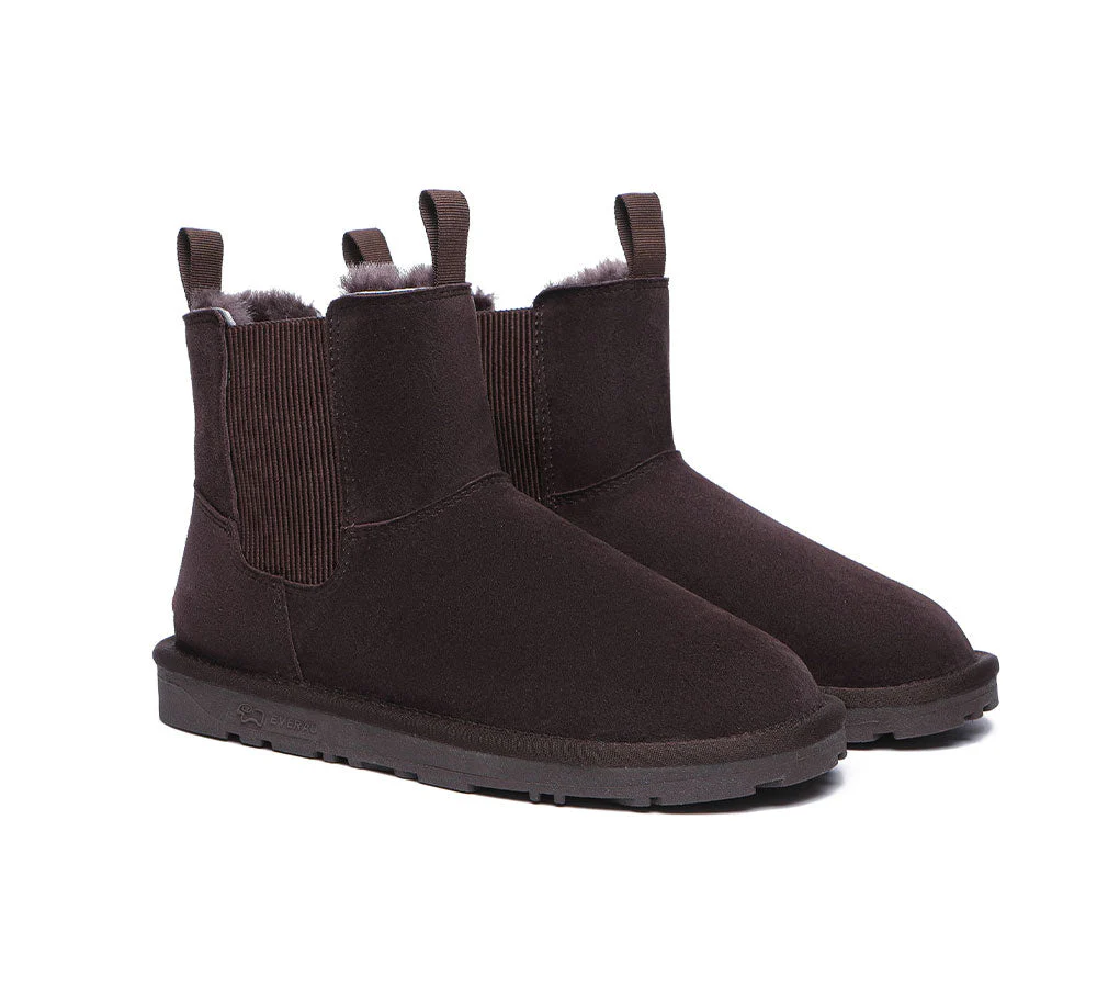 EVERAU? UGG Boots Women Sheepskin Wool Mini Guildford