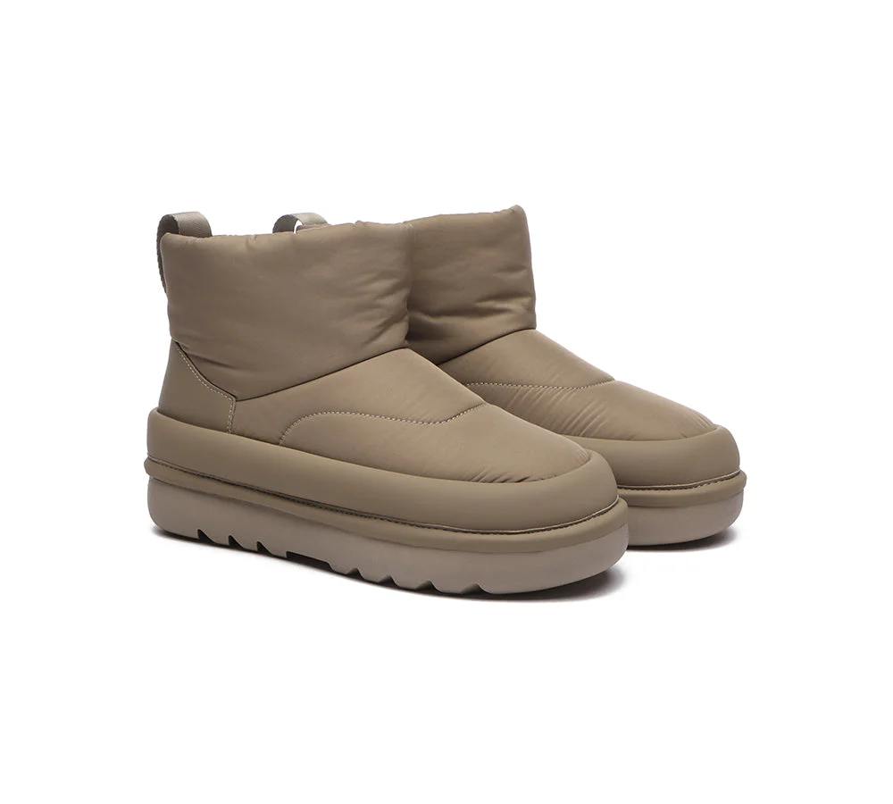 EVERAU? UGG Boots Women Sheepskin Wool Waterproof Ankle Dobra