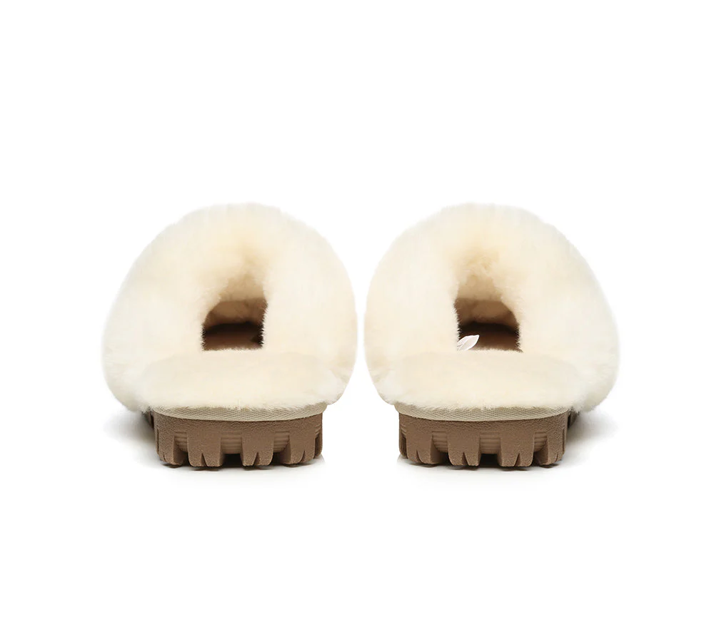 AUSTRALIAN SHEPHERD? UGG Slippers Double Face Sheepskin Wool Scuff Waffle