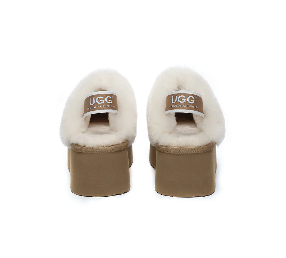 AUSTRALIAN SHEPHERD? UGG Slippers Women Slingback Platform Muffin Plus