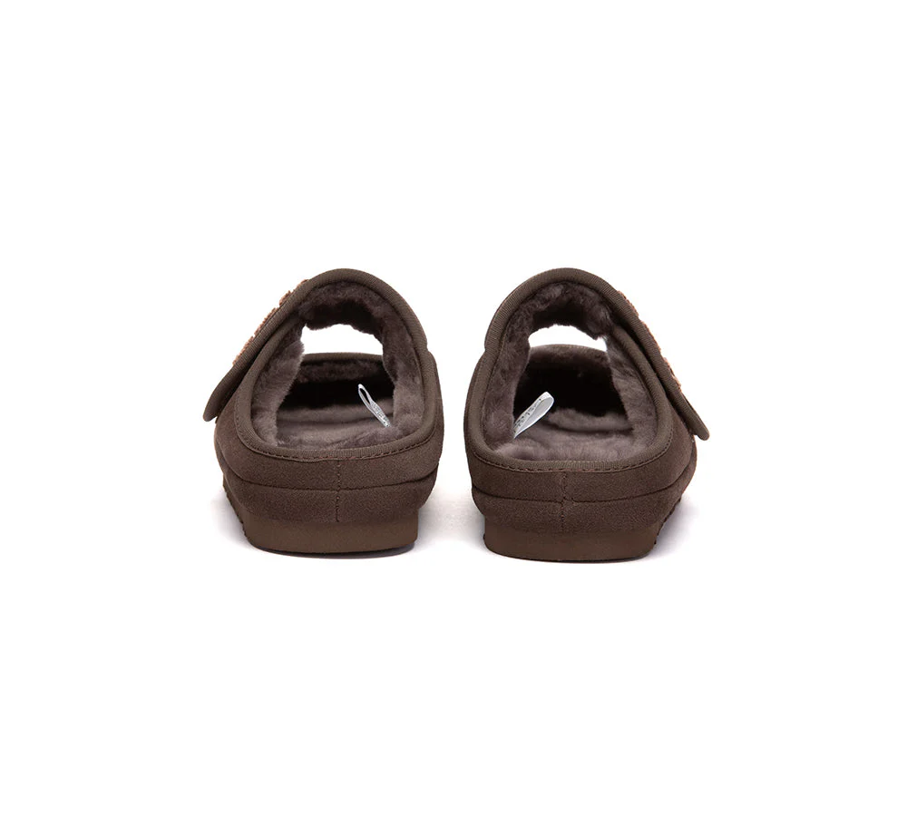 AUSTRALIAN SHEPHERD? UGG Slippers Sheepskin Wool Adjustable Strap Mary Jane Velly