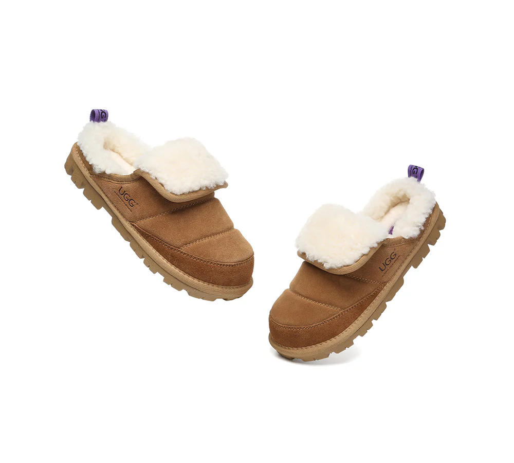 AUSTRALIAN SHEPHERD? UGG Slippers Sheepskin Wool Theia