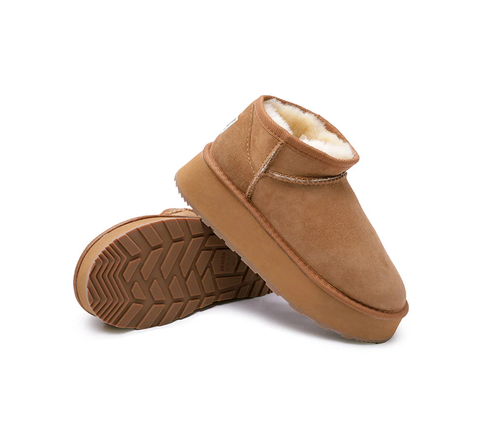 Urban UGG? UGG Boots Australian Made Sheepskin Wool Ankle Ultra Mini Platform